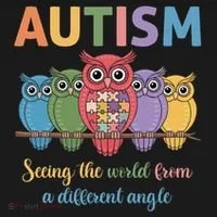Owl Autism Seeing World Different Angle Awareness  Mom Toddler Hoodie thumb 2