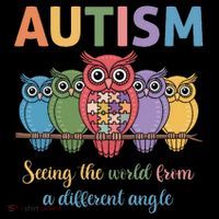 Owl Autism Seeing World Different Angle Awareness  Mom Women's Long Sleeve Shirt thumb 2