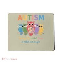 Owl Autism Seeing World Different Angle Awareness  Mom Mousepad thumb 0
