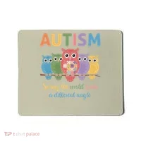 Owl Autism Seeing World Different Angle Awareness  Mom Mousepad thumb 0