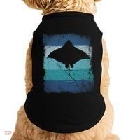 Ocean Animal Scuba Diving Stingray Retro Manta Ray Doggie Tank thumb 0