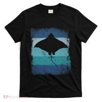 Ocean Animal Scuba Diving Stingray Retro Manta Ray T-Shirt thumb 0