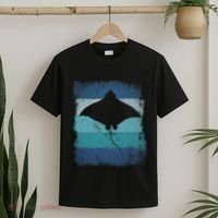 Ocean Animal Scuba Diving Stingray Retro Manta Ray T-Shirt thumb 2