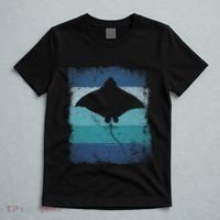 Ocean Animal Scuba Diving Stingray Retro Manta Ray T-Shirt thumb 5