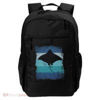 Ocean Animal Scuba Diving Stingray Retro Manta Ray Backpack thumb 0
