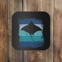 Ocean Animal Scuba Diving Stingray Retro Manta Ray Coaster thumb 0