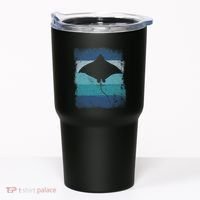 Ocean Animal Scuba Diving Stingray Retro Manta Ray Tumbler thumb 0