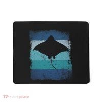 Ocean Animal Scuba Diving Stingray Retro Manta Ray Mousepad thumb 0