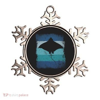Ocean Animal Scuba Diving Stingray Retro Manta Ray Ornament