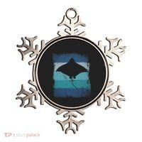 Ocean Animal Scuba Diving Stingray Retro Manta Ray Ornament thumb 0