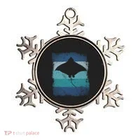 Ocean Animal Scuba Diving Stingray Retro Manta Ray Ornament thumb 0