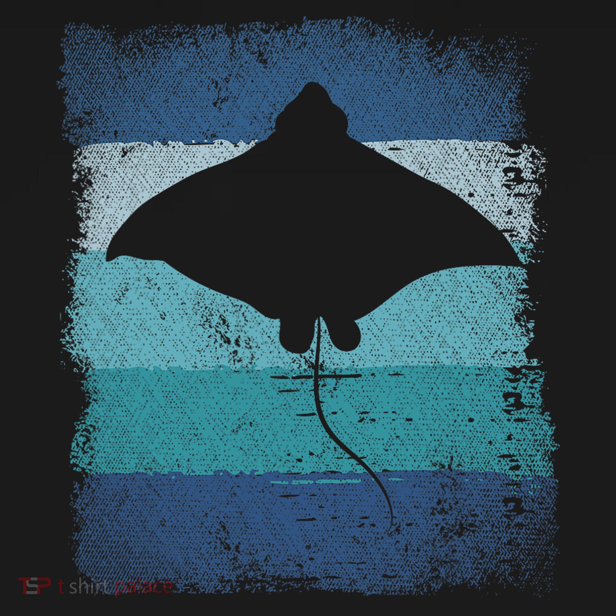 Ocean Animal Scuba Diving Stingray Retro Manta Ray Women's Tank Top