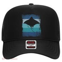 Ocean Animal Scuba Diving Stingray Retro Manta Ray Hat thumb 0