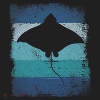 Ocean Animal Scuba Diving Stingray Retro Manta Ray Hat thumb 2