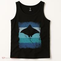 Ocean Animal Scuba Diving Stingray Retro Manta Ray Tank Top thumb 2