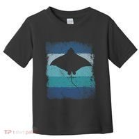 Ocean Animal Scuba Diving Stingray Retro Manta Ray Toddler T-Shirt thumb 0