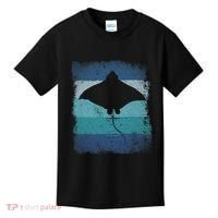 Ocean Animal Scuba Diving Stingray Retro Manta Ray Kids T-Shirt thumb 0