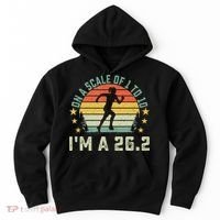 On A Scale Of 1 To 10 Im A 26.2 Marathons Finisher Running Hoodie thumb 0