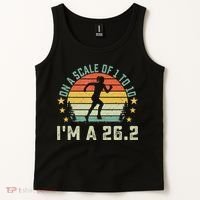 On A Scale Of 1 To 10 Im A 26.2 Marathons Finisher Running Tank Top thumb 2