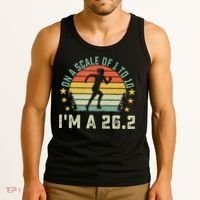 On A Scale Of 1 To 10 Im A 26.2 Marathons Finisher Running Tank Top thumb 3