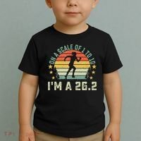 On A Scale Of 1 To 10 Im A 26.2 Marathons Finisher Running Toddler T-Shirt thumb 2