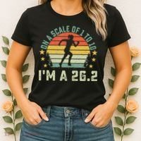 On A Scale Of 1 To 10 Im A 26.2 Marathons Finisher Running Women's T-Shirt thumb 2
