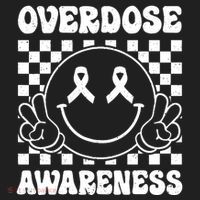 Overdose Awareness Support Smile Face Purple End Addiction Women's Sweatshirt thumb 2