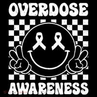 Overdose Awareness Support Smile Face Purple End Addiction Coaster thumb 2