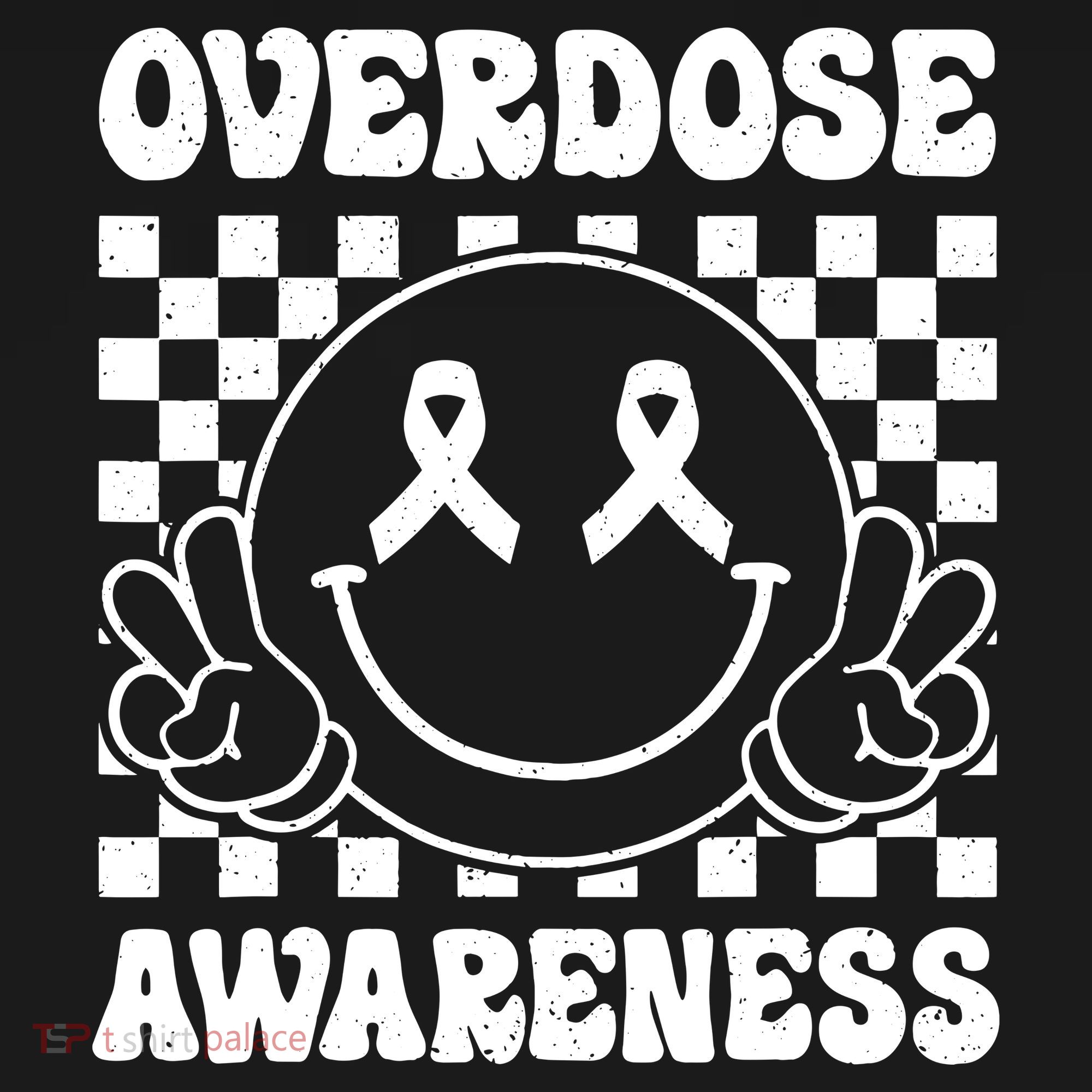 Overdose Awareness Support Smile Face Purple End Addiction Tote Bag