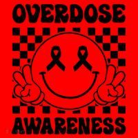 Overdose Awareness Support Smile Face Purple End Addiction Santa Hat thumb 1