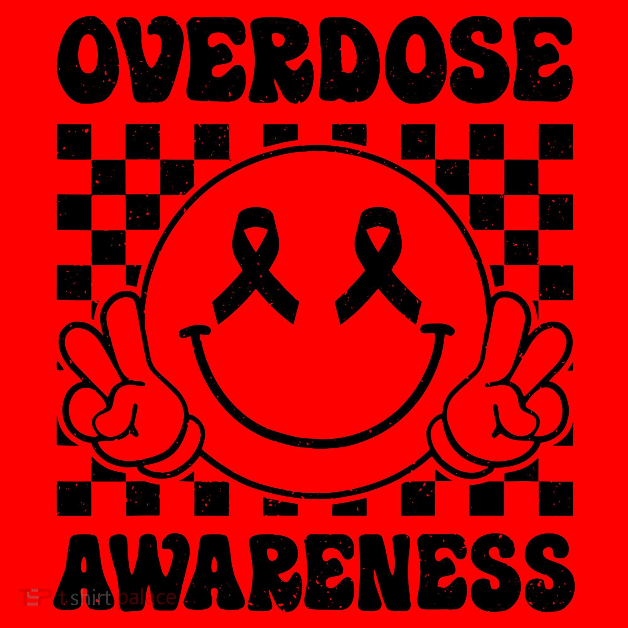 Overdose Awareness Support Smile Face Purple End Addiction Santa Hat