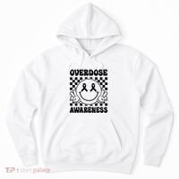 Overdose Awareness Support Smile Face Purple End Addiction Hoodie thumb 0