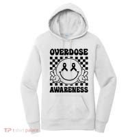 Overdose Awareness Support Smile Face Purple End Addiction Women's Hoodie thumb 0
