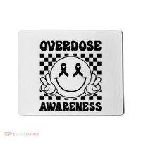 Overdose Awareness Support Smile Face Purple End Addiction Mousepad thumb 0