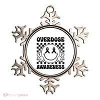 Overdose Awareness Support Smile Face Purple End Addiction Ornament thumb 0