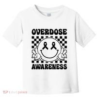 Overdose Awareness Support Smile Face Purple End Addiction Toddler T-Shirt thumb 0