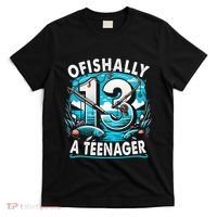 Ofishally A Teenager 13th Birthday 13 Year Boy Fishing Lover T-Shirt thumb 0
