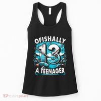 Ofishally A Teenager 13th Birthday 13 Year Boy Fishing Lover Women's Tank Top thumb 0