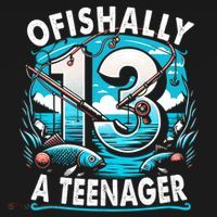 Ofishally A Teenager 13th Birthday 13 Year Boy Fishing Lover Women's Tank Top thumb 5