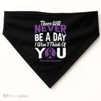Overdose Awareness There Will Never Be A Day I WonT Think Of You USA-Made Doggie Bandana thumb 0