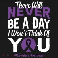 Overdose Awareness There Will Never Be A Day I WonT Think Of You Ornament thumb 1