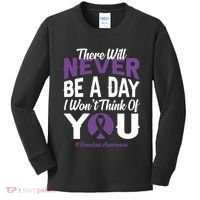 Overdose Awareness There Will Never Be A Day I WonT Think Of You Kids Long Sleeve Shirt thumb 0