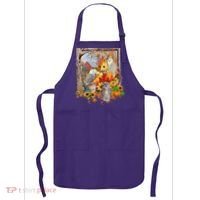 Owls Autumn Tree Leaves Fall Pumpkin Apron thumb 0