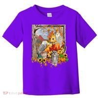 Owls Autumn Tree Leaves Fall Pumpkin Toddler T-Shirt thumb 0