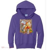 Owls Autumn Tree Leaves Fall Pumpkin Kids Hoodie thumb 0