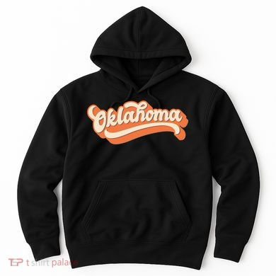 Oklahoma America USA State Retro Hoodie