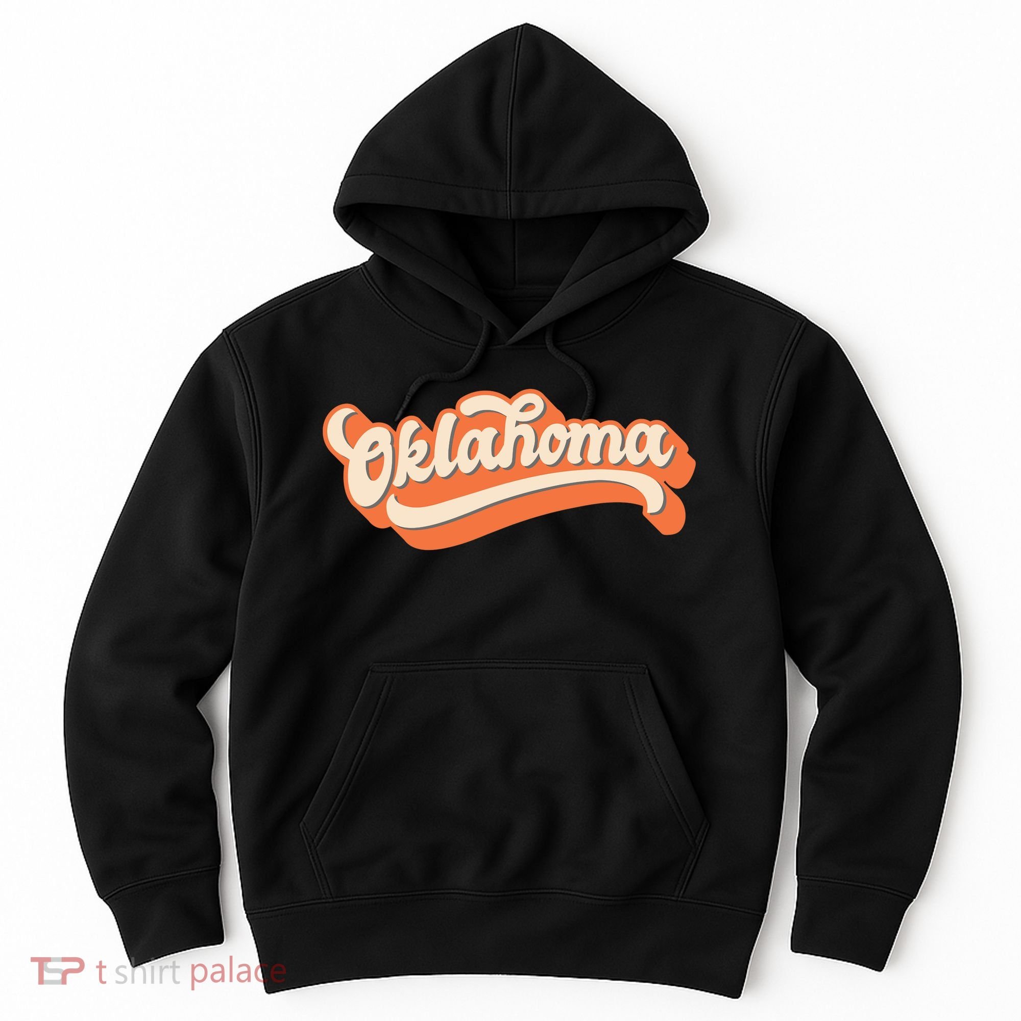 Oklahoma America USA State Retro Hoodie
