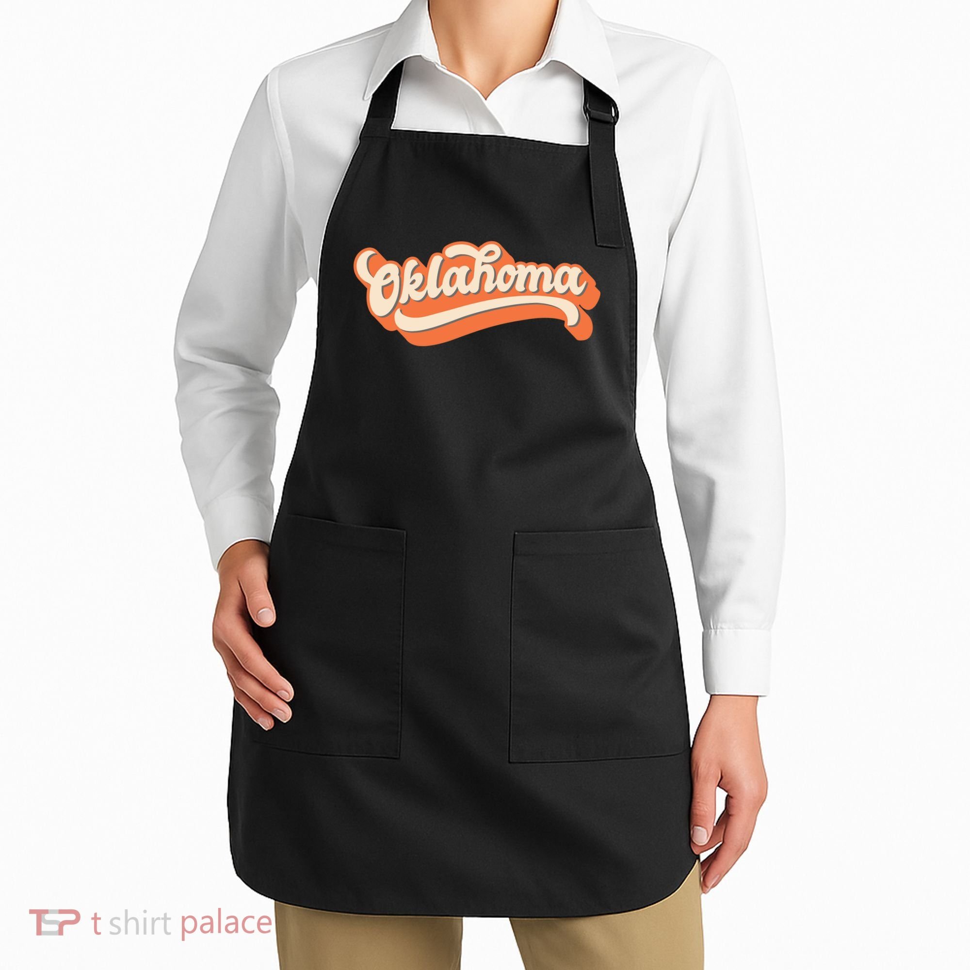 Oklahoma America USA State Retro Apron