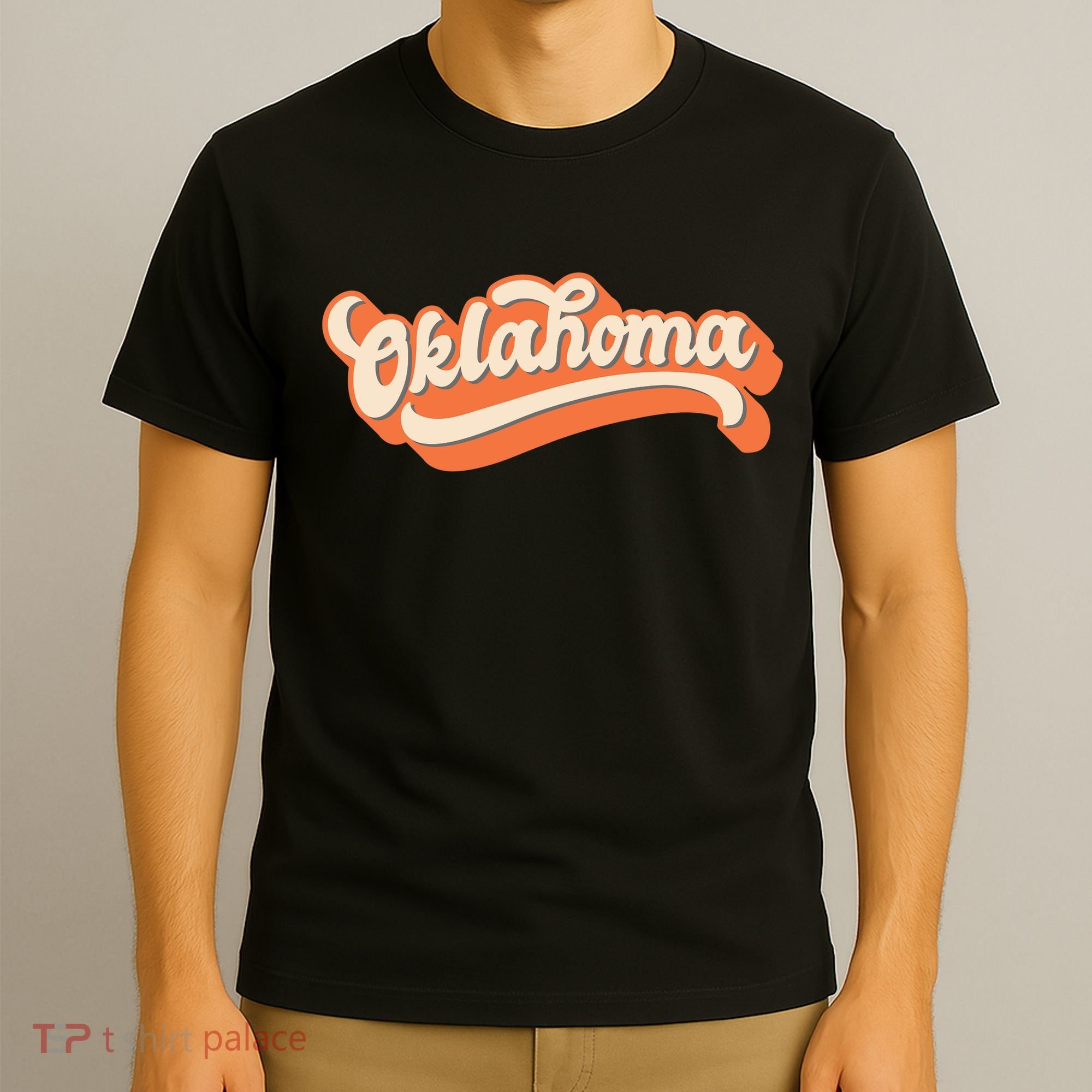 Oklahoma America USA State Retro T-Shirt