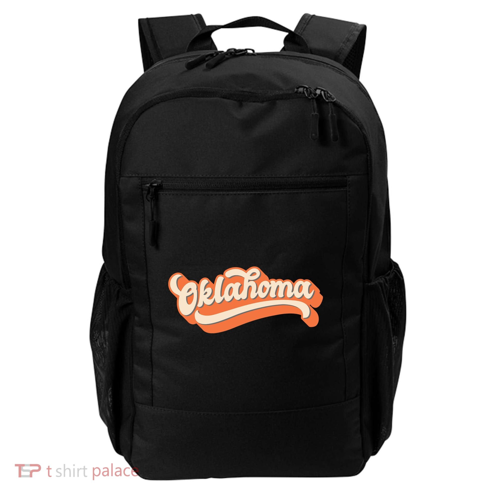 Oklahoma America USA State Retro Backpack